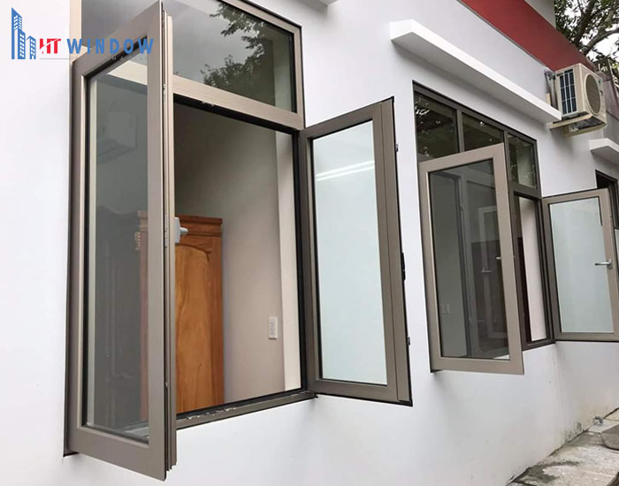 Cửa nhôm Civro mở quay ra ngoài, hệ cửa sổ