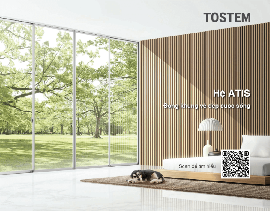 cửa nhôm tostem hệ atis