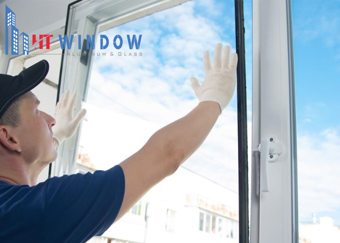 Cửa nhôm bị xệ có thể do do quy trình thi công không đảm bảo