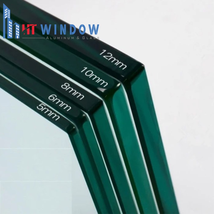 Kính cường lực có nhiều độ dày khác nhau