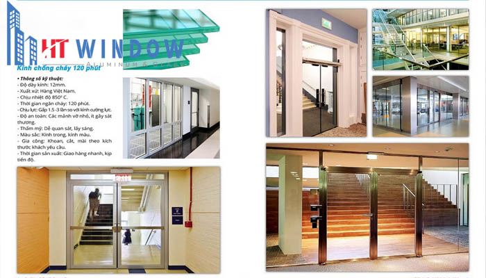 Vách kính chống cháy còn được phân loại theo cấu tạo
