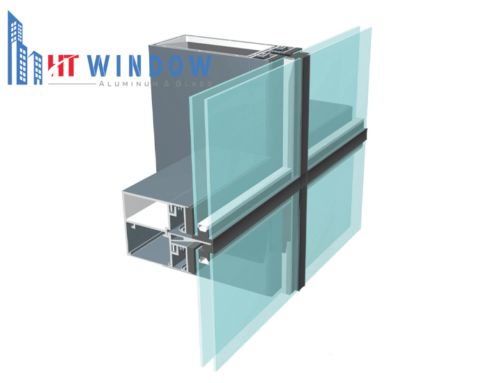 Hình ảnh vách kính mặt dựng cách âm 2 lớp