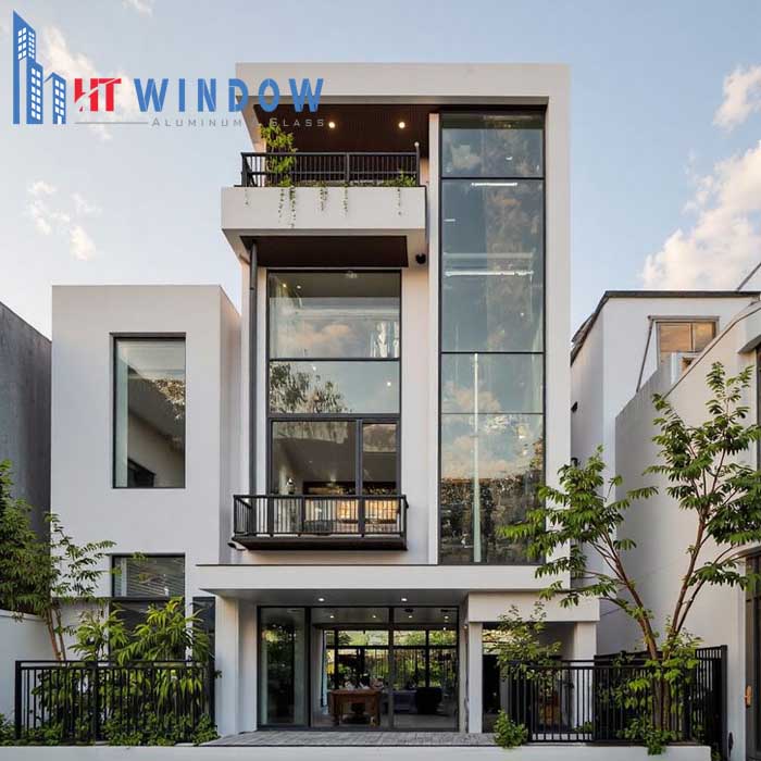 Mặt dựng nhôm Xingfa hệ 55 có tính thẩm mỹ tốt