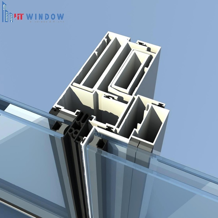 Hệ Unitized là hệ vách kính mặt dựng được sản xuất sẵn theo module tại nhà máy