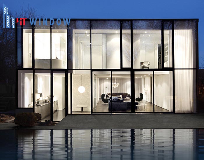 Nhôm rãnh C thường được sử dụng để xây biệt thự, penthouse, khách sạn cao cấp