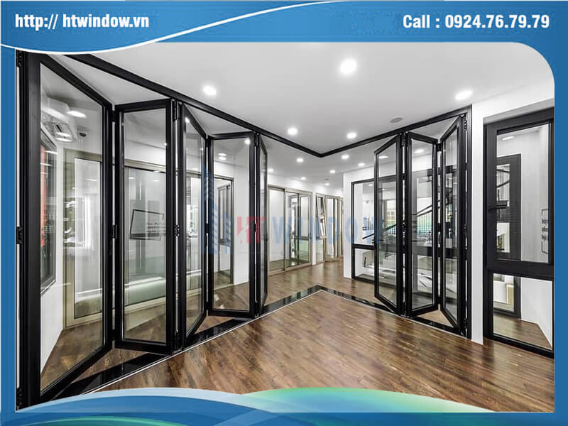 Cửa xếp trượt nhôm xingfa