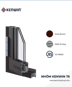 CỬA SỔ MỞ QUAY NHÔM KENWIN 55S ANODISE HỆ 55