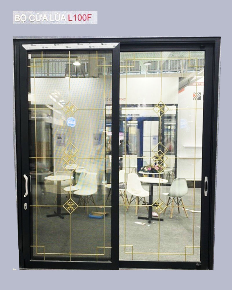 cửa đi trượt nhôm pmi hệ l100f