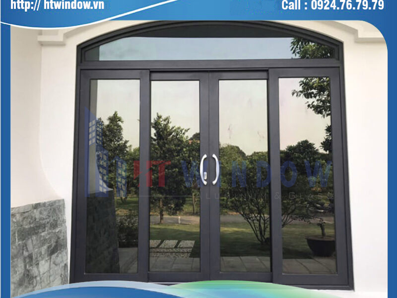  Cửa đi mở trượt 2 ray nhôm xingfa