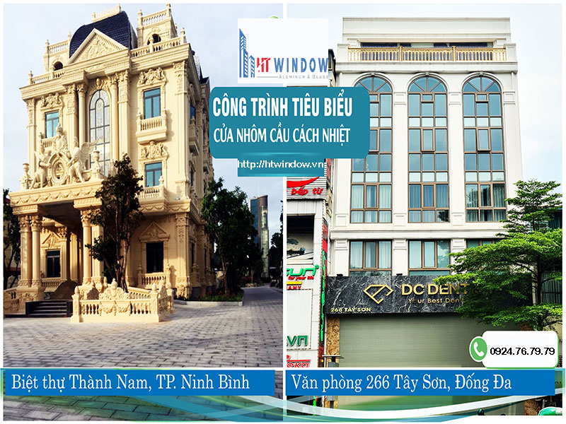 Biệt thự nghỉ dưỡng lắp đặt hệ cửa nhôm cầu cách nhiệt nhập khẩu