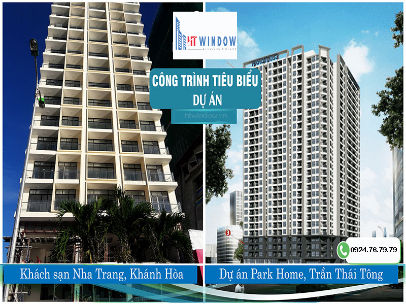 Dự án nhà phố liền kề sử dụng cửa nhôm Xingfa màu ghi xám cao cấp