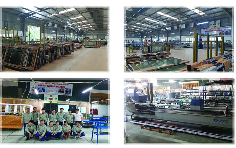 Đội ngũ kỹ sư và công nhân lắp ráp cửa nhôm kính chuyên nghiệp HT Window