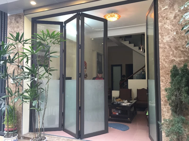 các mẫu cửa nhôm xingfa màu ghi