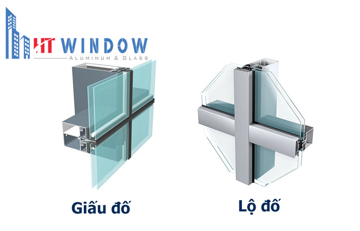 Hệ nhôm Xingfa 65 chia làm 2 loại: Giấu đố và lộ đố