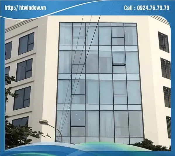 Vách kính mặt dựng nhôm Hyundai