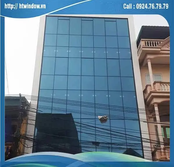 Vách kính mặt dựng nhôm Hyundai