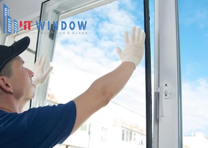 Cửa nhôm bị xệ có thể do do quy trình thi công không đảm bảo