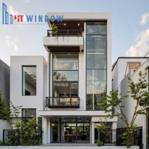 Mặt dựng nhôm Xingfa hệ 55 có tính thẩm mỹ tốt