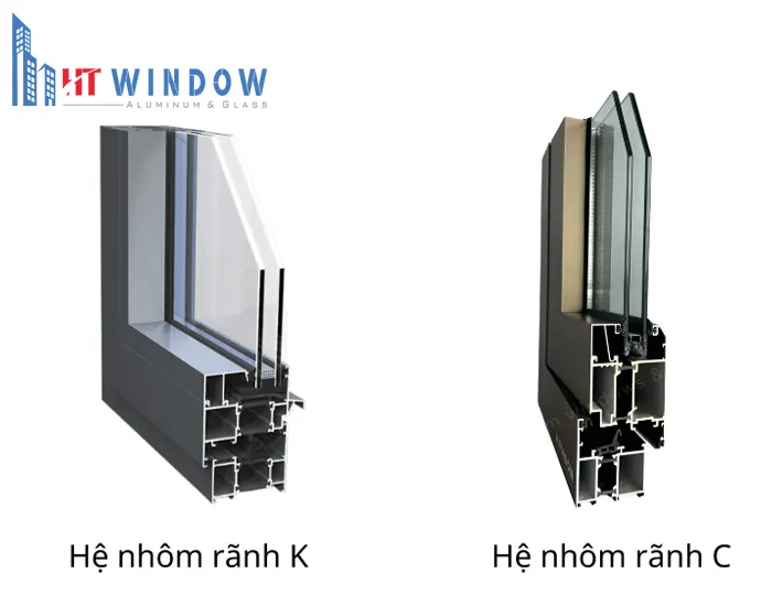 Việc chọn hệ nhôm rãnh K hay rãnh C tuỳ thuộc vào nhu cầu, mục đích sử dụng của bạn